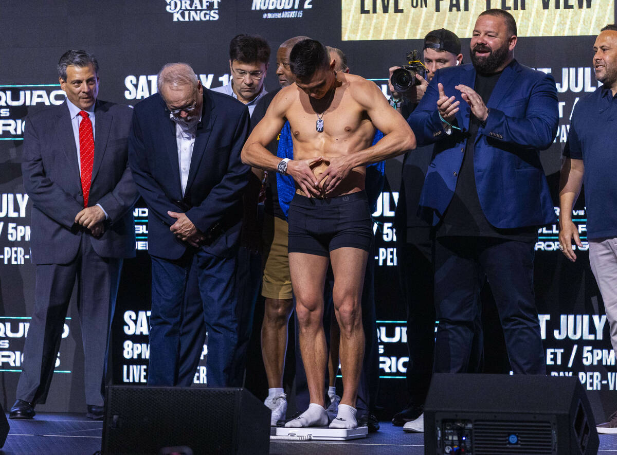 WBC super welterweight title fighter Tim Tszyu imagines where his belt might be during his cere ...