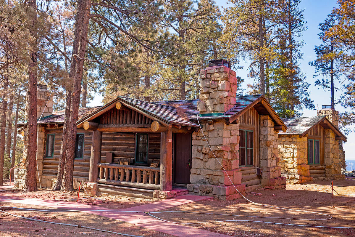A photo, taken on July 18, 2025, of the destruction from the Dragon Bravo Fire on the North Rim ...