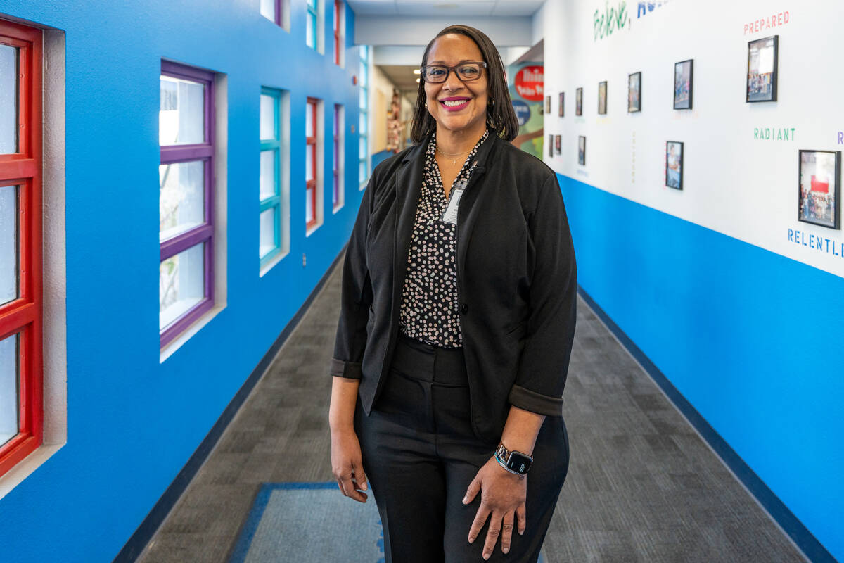 Amber Rideout, assistant superintendent of the Clark County School District’s Transporta ...