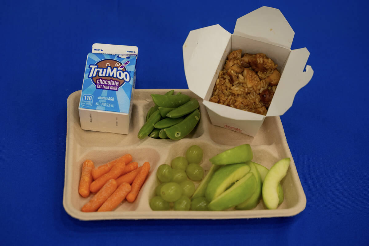 An example of a school offered lunch at Reynaldo L. Martinez Elementary School in Las Vegas is ...
