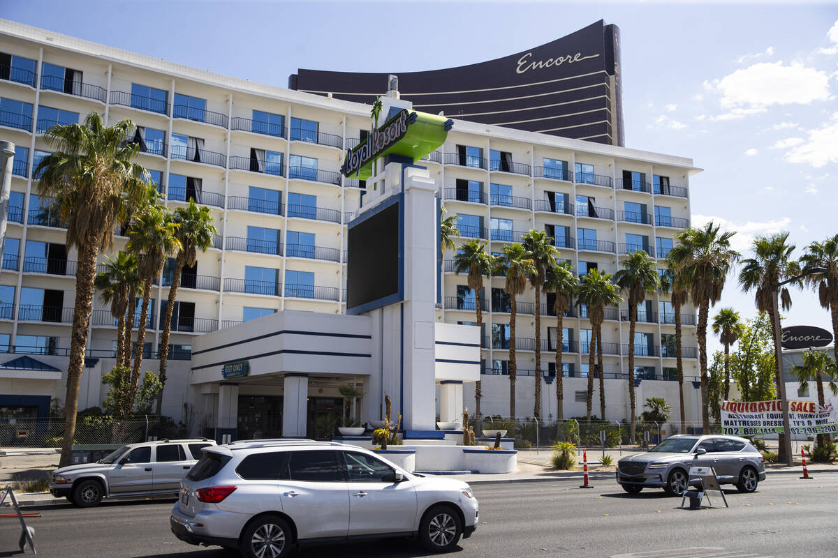 An exterior view of the Royal Resort on Monday, July 21, 2025, in Las Vegas. The resort, slated ...