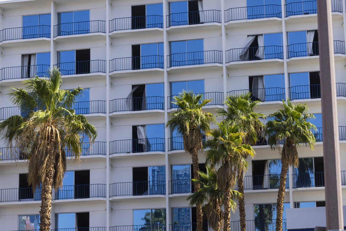 An exterior view of the Royal Resort on Monday, July 21, 2025, in Las Vegas. The resort, slated ...
