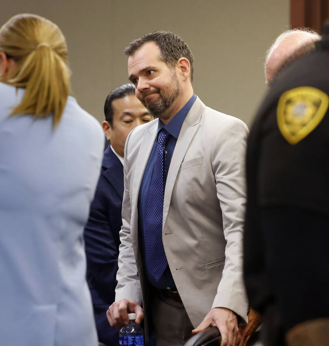 Christian Lentz, who pleaded guilty to a hate crime attack, appears in court at the Regional Ju ...