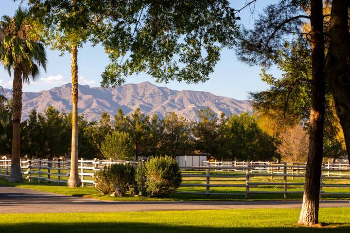 The exterior of an equestrian facility at 7330 N. Rainbow Blvd. in Las Vegas, which went on the ...