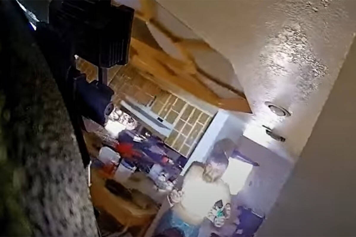 In a still photo from a video provided by the Henderson Police Department, Bruce Ayer, 71 is sh ...