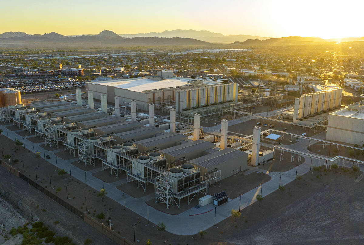 An aerial photo shows a Google data center on Thursday, July 24, 2025, in Henderson. (Bizuayehu ...