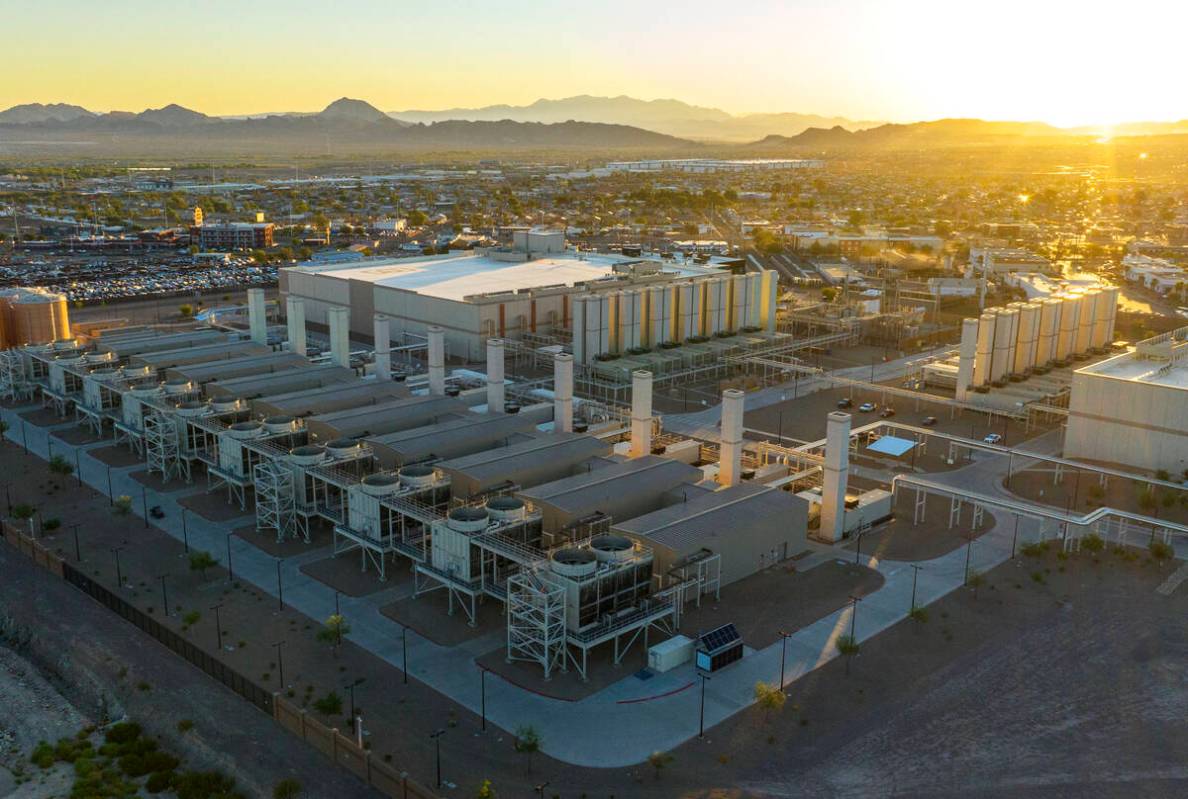 An aerial photo shows a Google data center on Thursday, July 24, 2025, in Henderson. (Bizuayehu ...