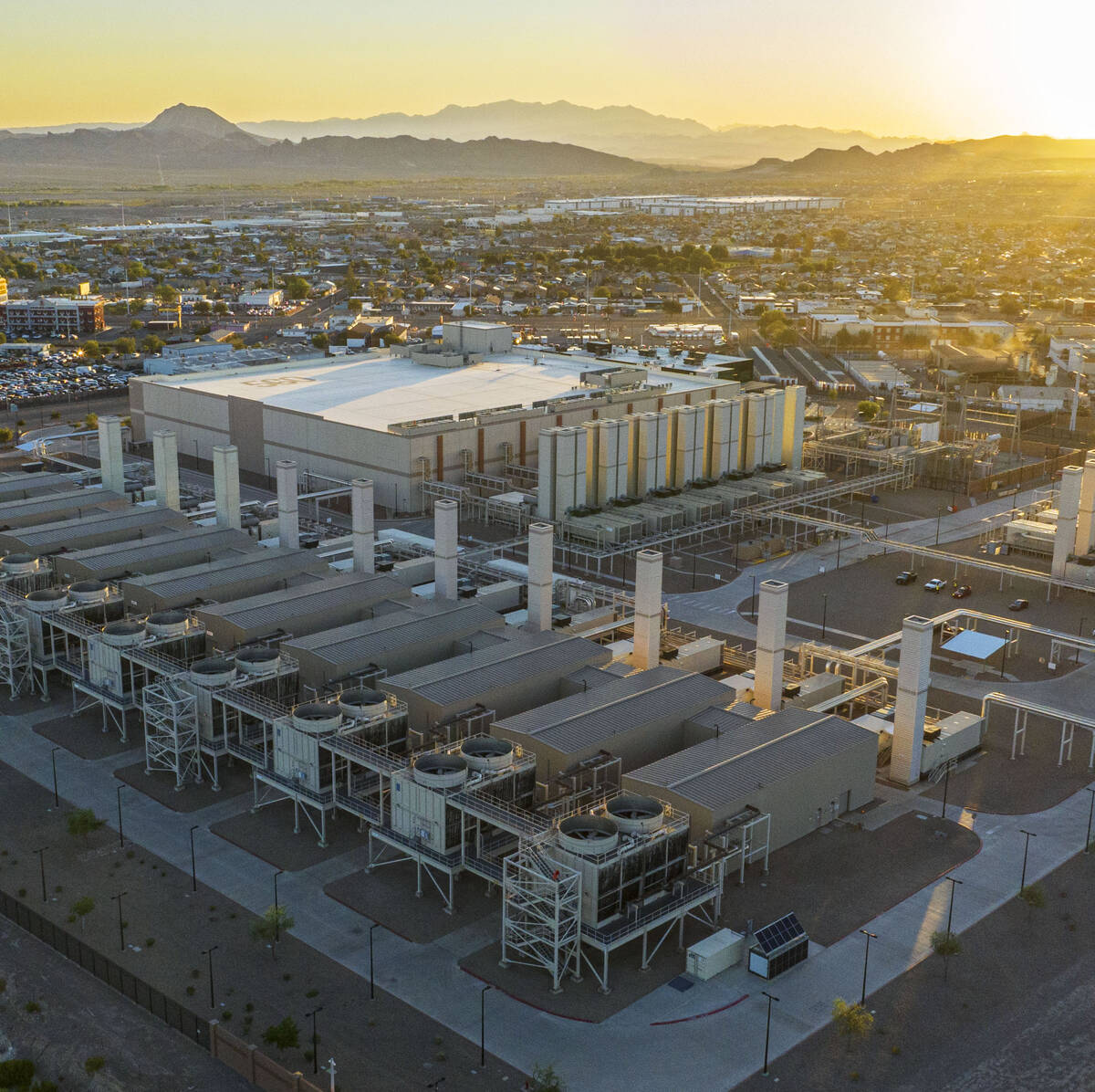An aerial photo shows a Google data center on Thursday, July 24, 2025, in Henderson. (Bizuayehu ...