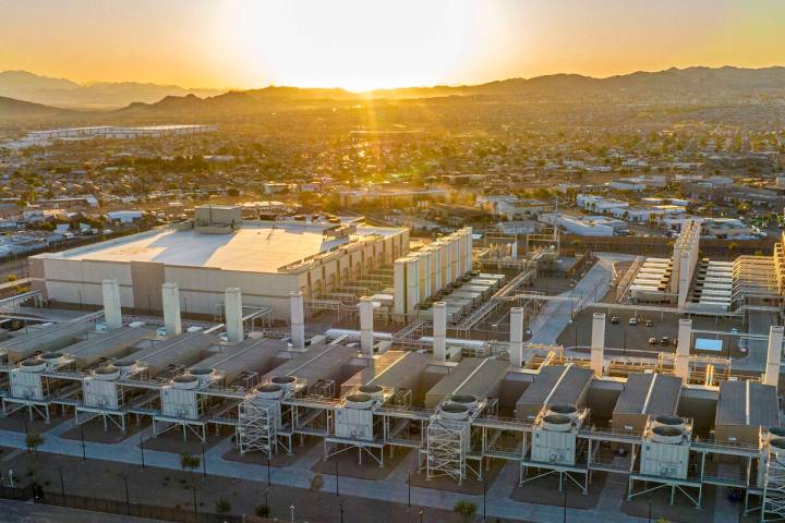 An aerial photo shows a Google data center on Thursday, July 24, 2025, in Henderson. (Bizuayehu ...