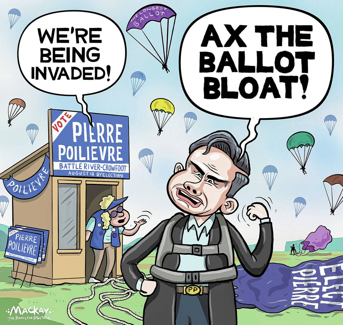 Editorial Cartoon by Graeme MacKay, The Hamilton Spectator – Friday July 18, 2025 Pierr ...