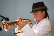 FILE - In this June 18, 2006 file photo, Chuck Mangione performs during the Playboy Jazz Festiv ...