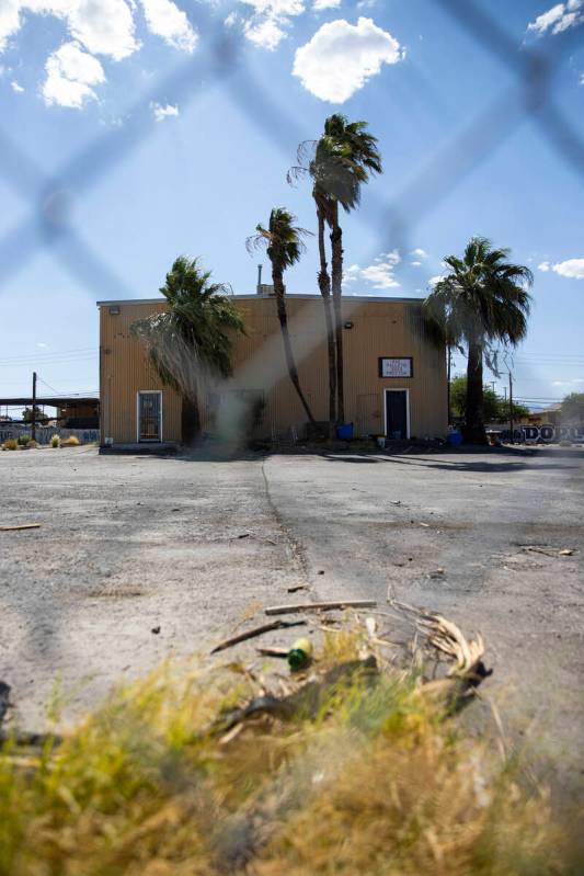 A building is seen in a lot at 3563 Procyon St., which is slated for future apartments, on Mond ...