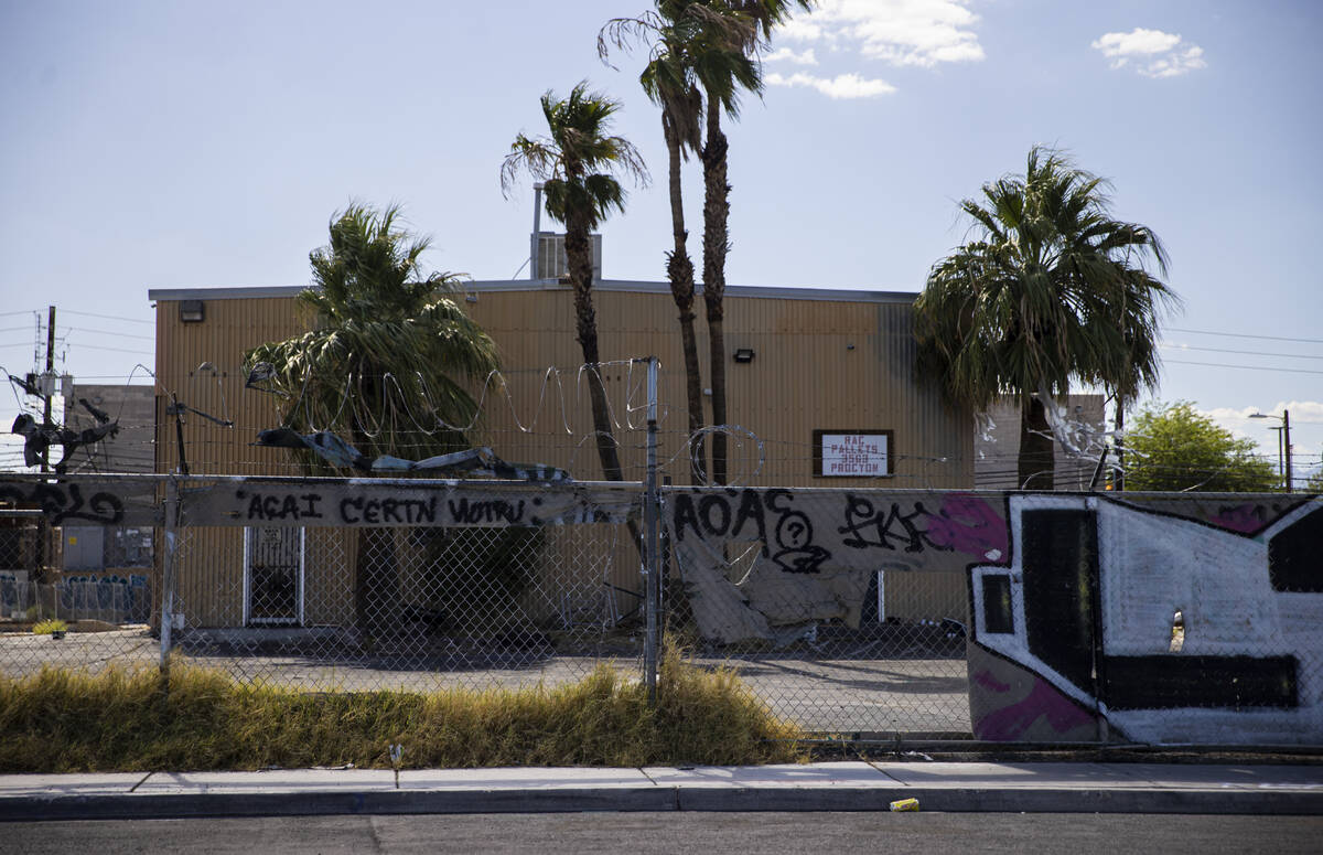 A building is seen in a lot at 3563 Procyon St., which is slated for future apartments, on Mond ...