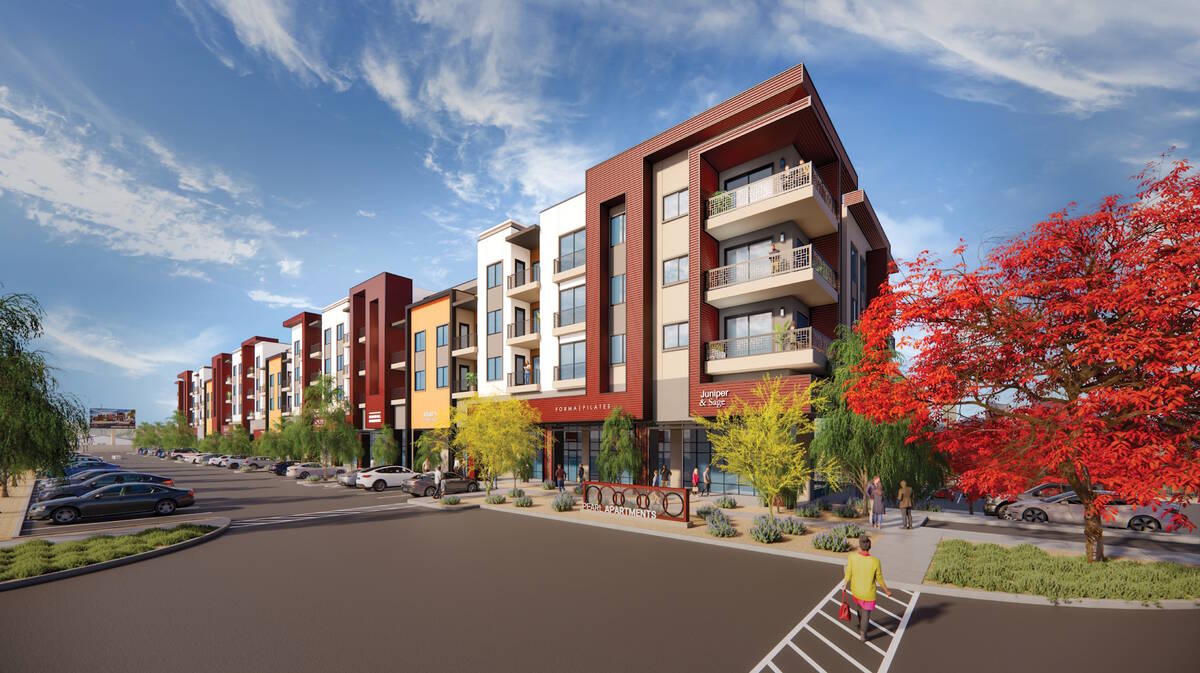 Fore Property Co. aims to break ground in November on a new mixed-use project, a rendering of w ...