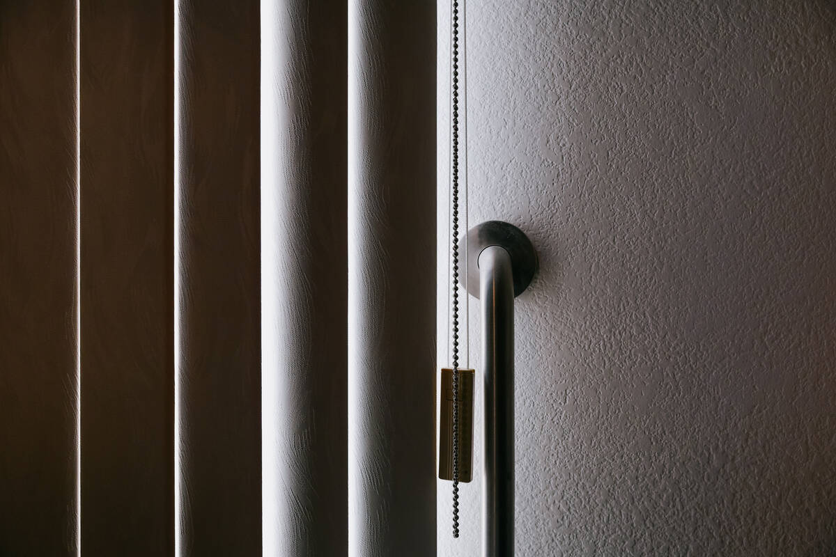 One of many handrails in Michael Chapman’s home on Thursday, July 24, 2025 in Las Vegas. (Liv ...