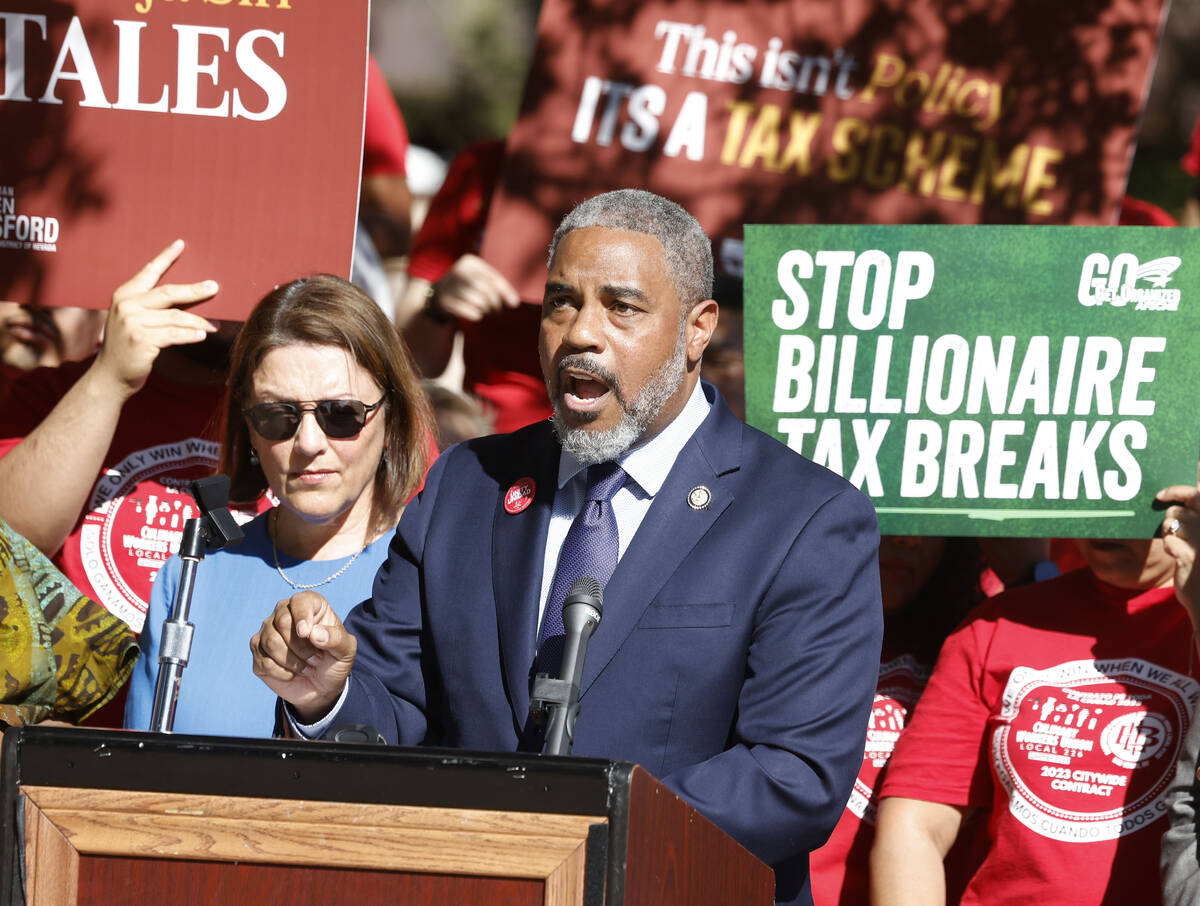 Rep. Steven Horsford, D-Nev., speaks against President Donald Trump's Big Beautiful Bill during ...