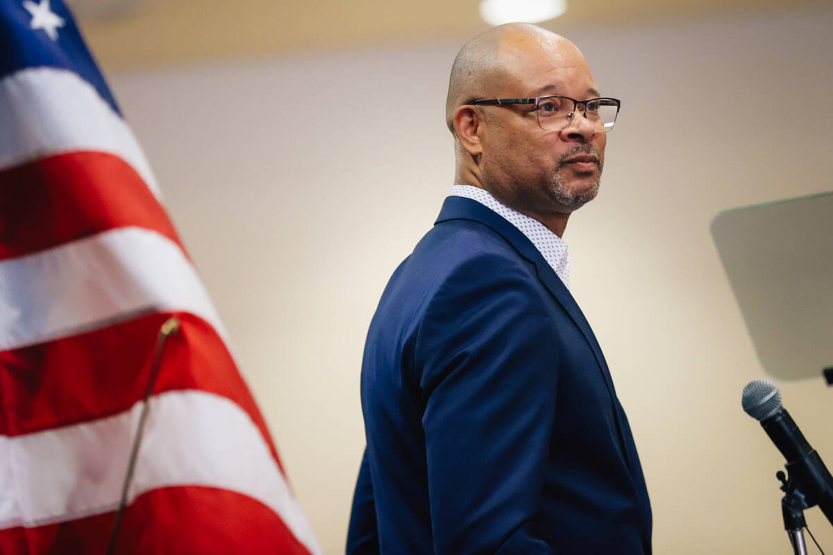 Nevada Attorney General Aaron Ford speaks during his governor campaign kick off event at the Ea ...