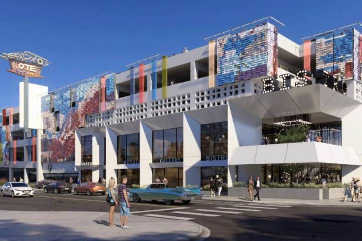 Renderings of the 18b Las Vegas Arts District Parking Garage (City of Las Vegas/KGA Architecture)