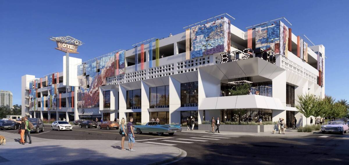 Renderings of the 18b Las Vegas Arts District Parking Garage (City of Las Vegas/KGA Architecture)