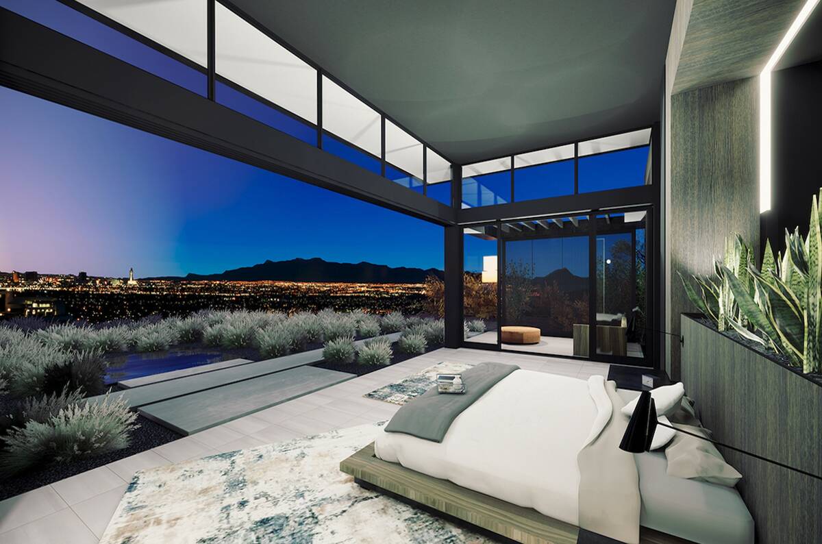 The home, purchased by Oscar De La Hoya, will have that signature Blue Heron modern look with i ...