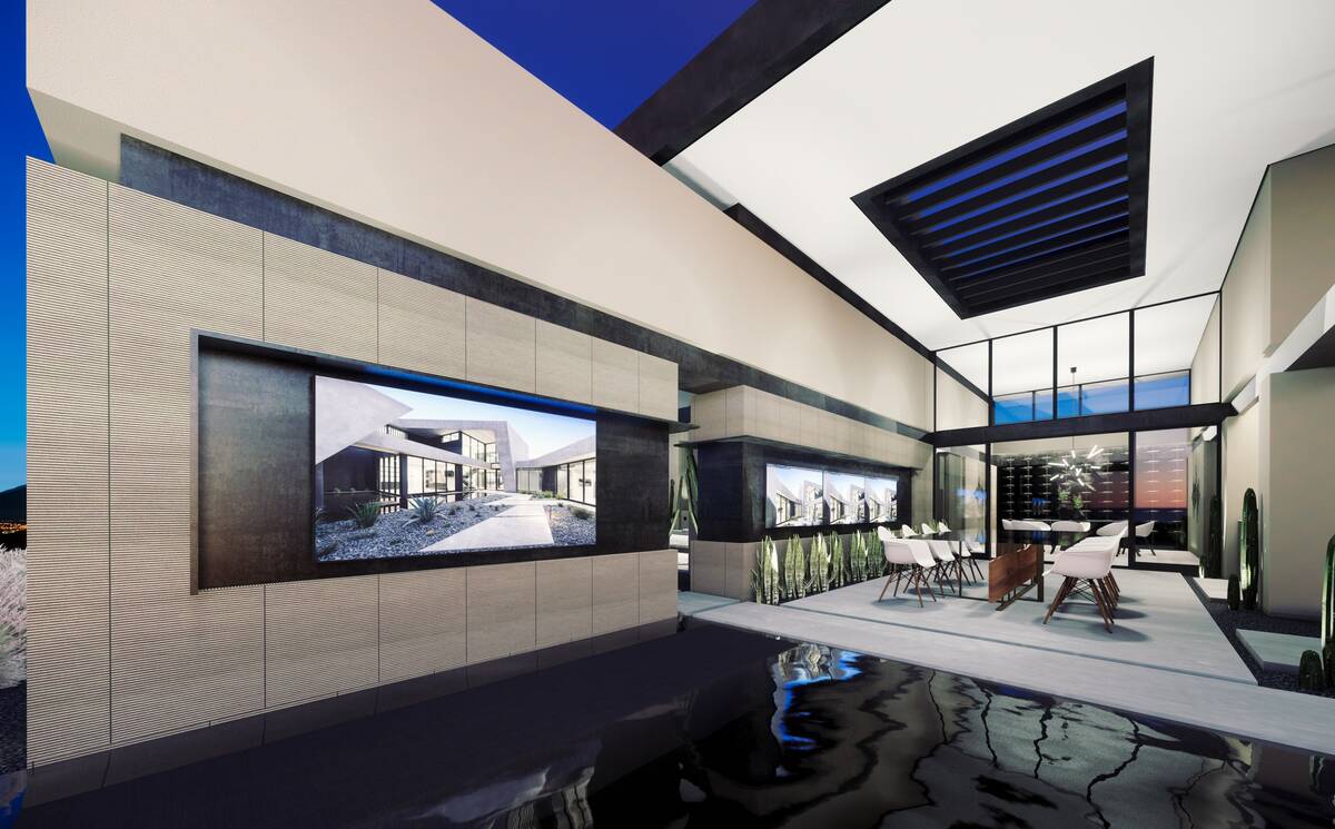 This artist's rendering shows what the boxing legend Oscar De La Hoya's Blue Heron home in MacD ...