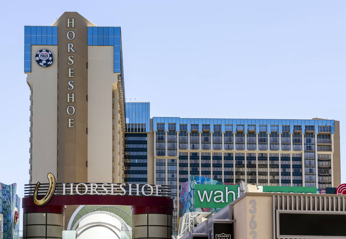 The Horseshoe is seen on the Strip Tuesday, July 29, 2025, in Las Vegas. (L.E. Baskow/Las Vegas ...