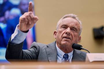 Secretary of Health and Human Services Robert F. Kennedy Jr., testifies during a House Energy a ...