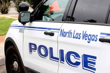 North Las Vegas Police vehicle. (Las Vegas Review-Journal)