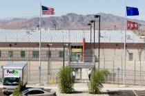 An exterior view of the Nevada Southern Detention Center in Pahrump. (Las Vegas Review-Journal)