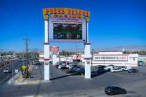 The Poker Palace is seen in North Las Vegas Thursday, July 31, 2025. (Sam Morris/Las Vegas Rev ...