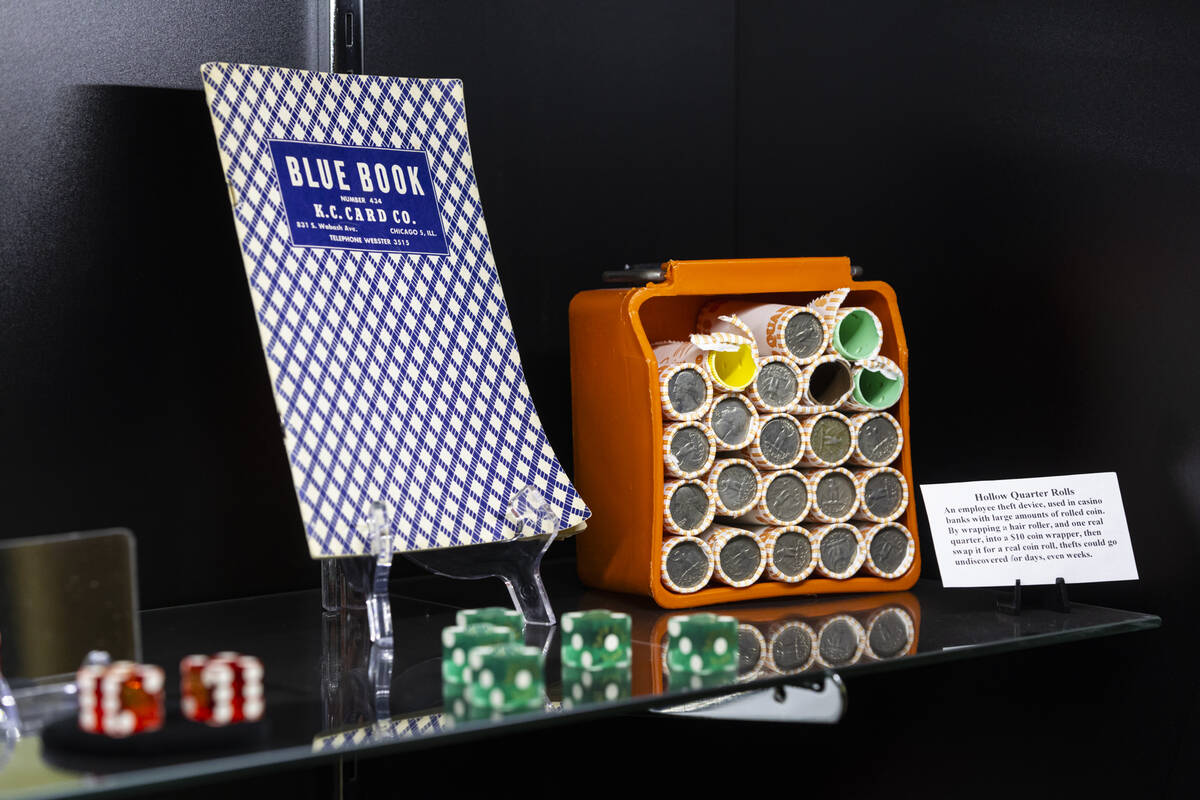 Hollow quarter rolls, where employees could insert a hair roller into the coin wrappers to be s ...