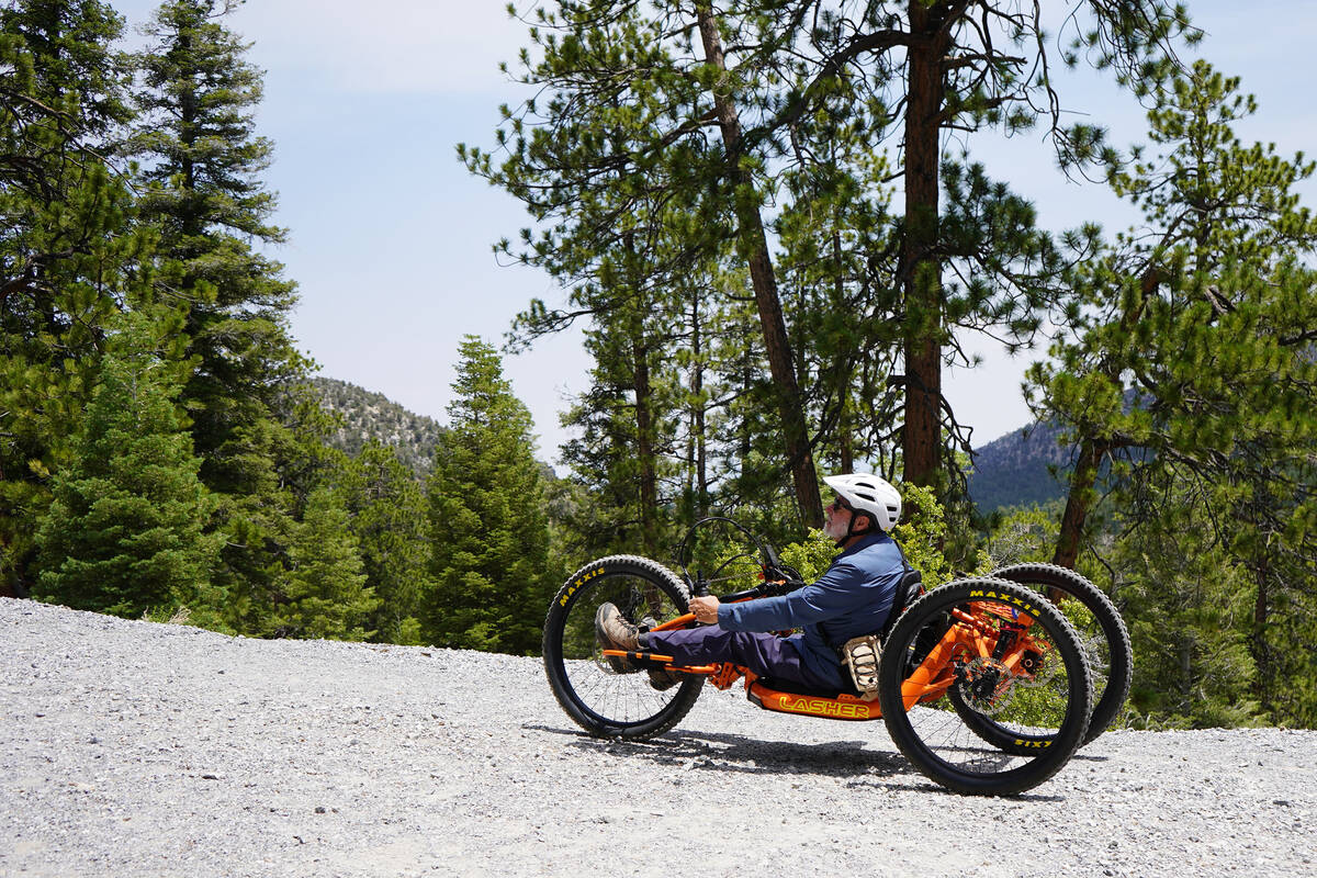 Along Mount Charleston’s Lower Bristlecone Trail, Ed Price, founder of Nevada-based Trai ...