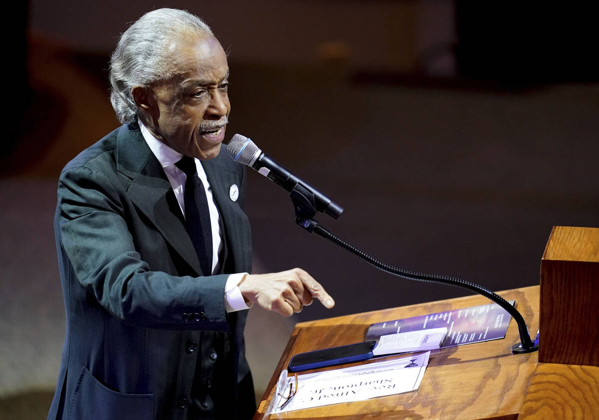 The Rev. Al Sharpton. (Andrew Nelles/The Tennessean via AP, Pool)