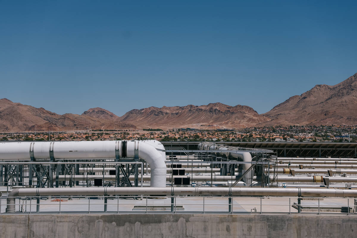 There are six reactors at the North Las Vegas Water Reclamation Facility on Wednesday, July 30, ...