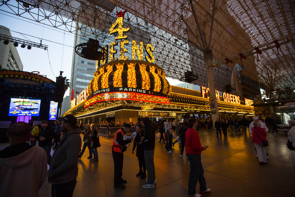 The Four Queens Hotel and Casino in downtown Las Vegas completed a $24 million renovation of it ...