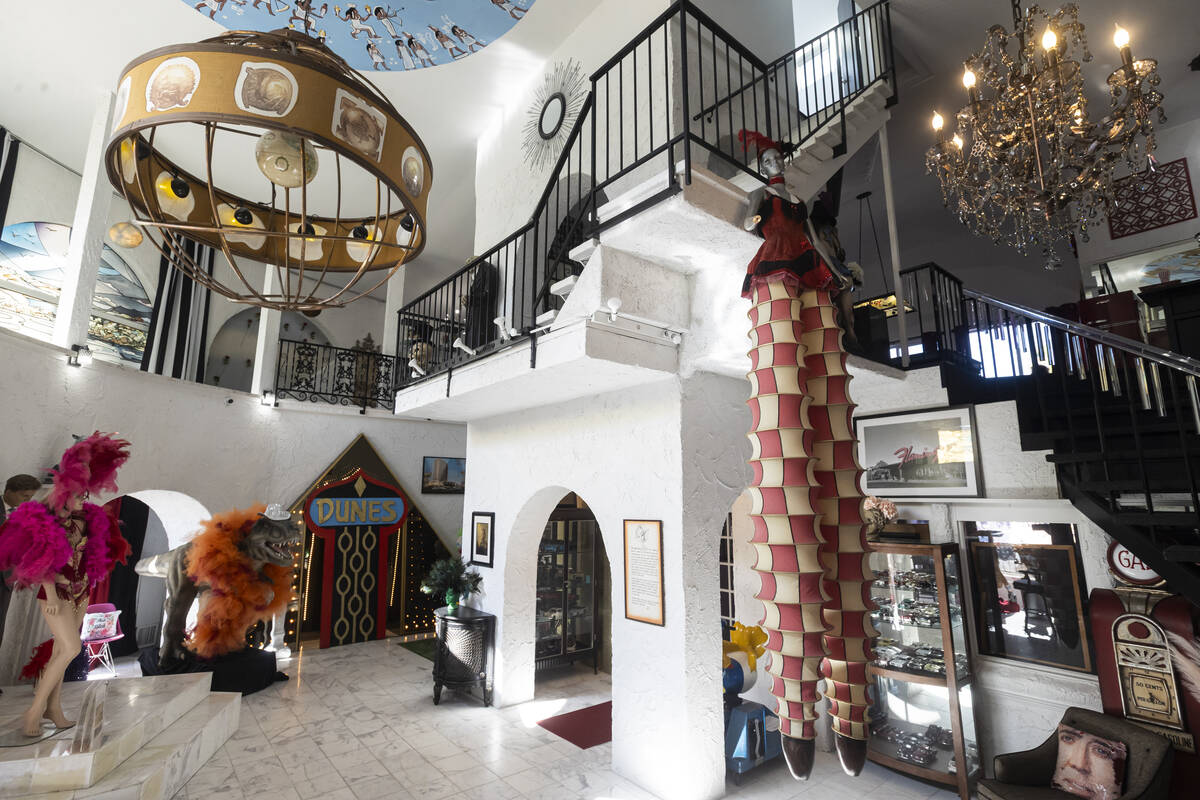 The grand room is seen during a tour of the first of three homes that Lonnie Hammargren owned o ...