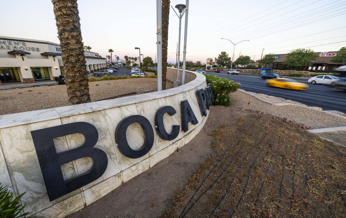 The corridor for potential light rail by the RTC along West Charleston Boulevard on Saturday, A ...