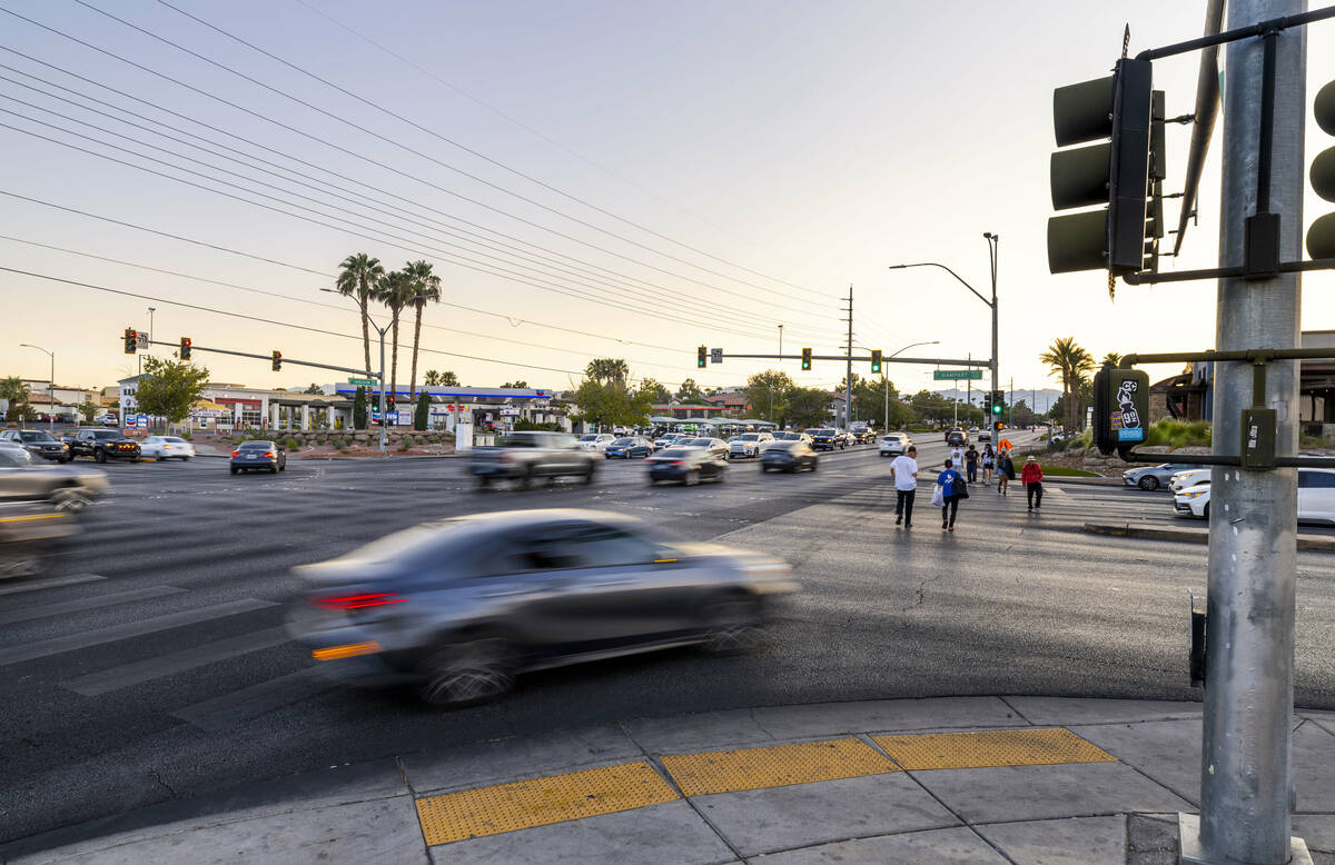 The corridor for potential light rail by the RTC along West Charleston Boulevard on Saturday, A ...