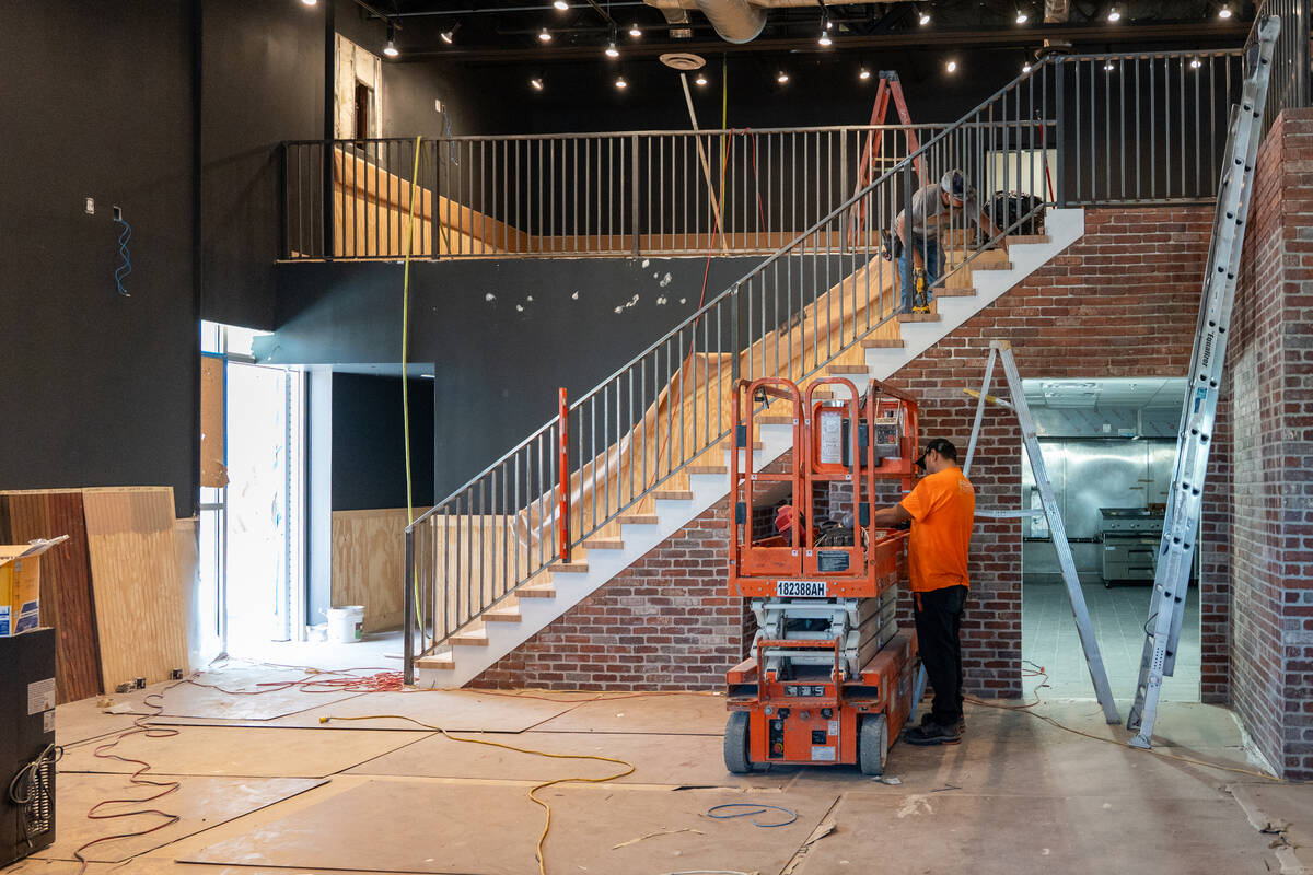 The interior of Nevada Brew Works’ upcoming second location in Boca Park in Las Vegas July 21 ...