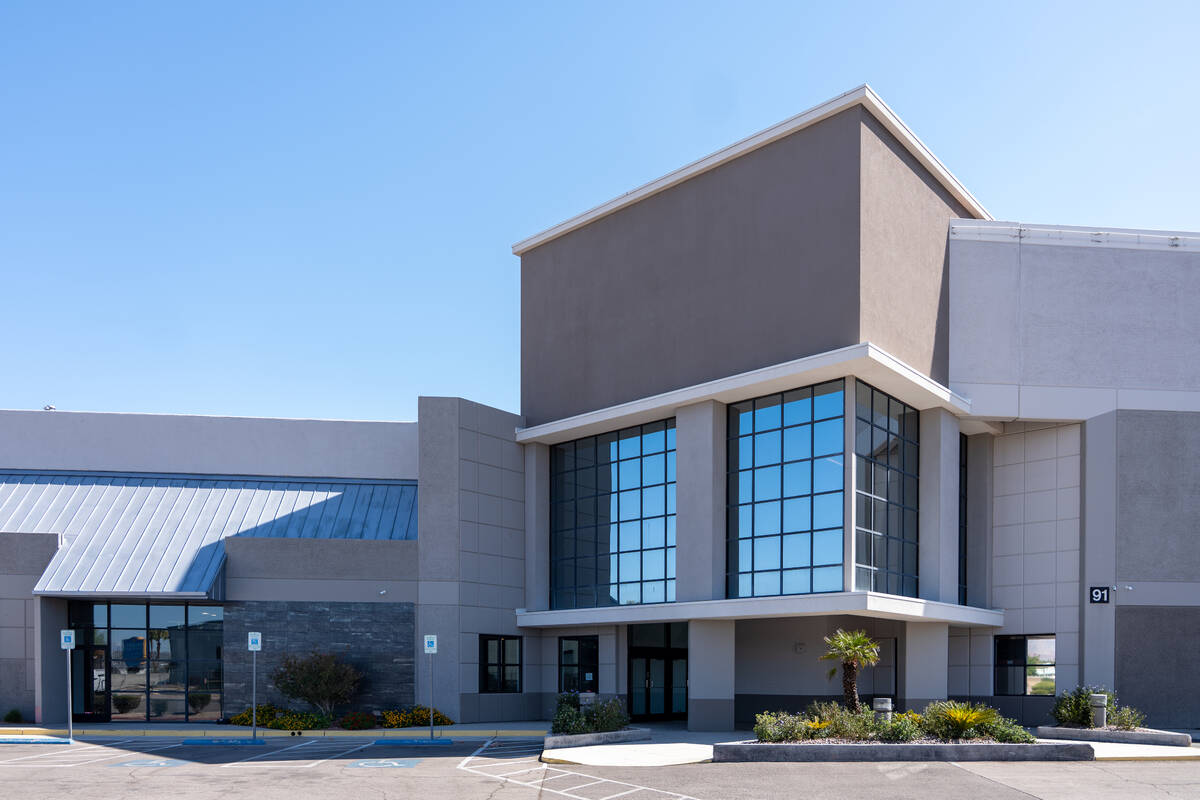 The closed Ashley furniture storefront at 91 S. Martin Luther King Blvd. in Las Vegas is pictur ...