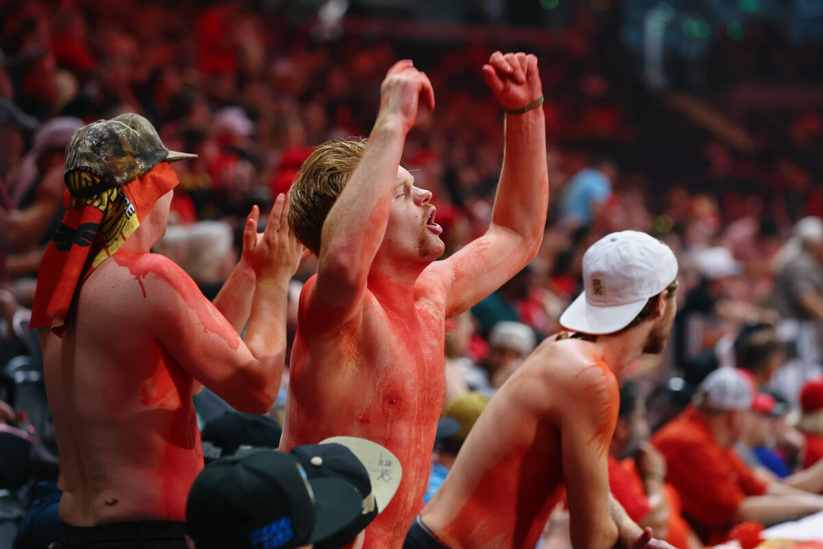 Fans cheer during the Indoor Football League’s Western Conference Championship game on F ...
