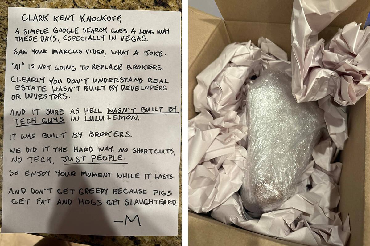 Blake Owens said a threatening message was mailed to a family member’s home the night of ...