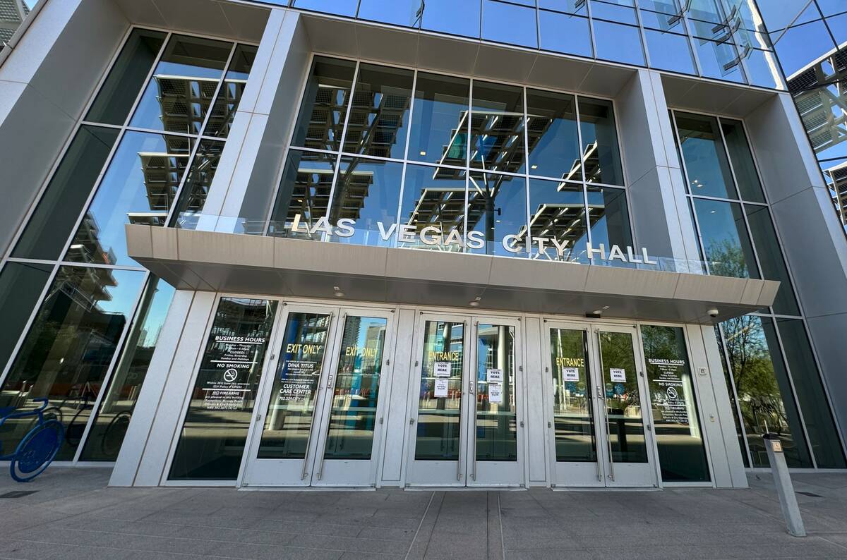 Las Vegas City Hall is shown Tuesday, June 11, 2024. (K.M. Cannon/Las Vegas Review-Journal) @KM ...