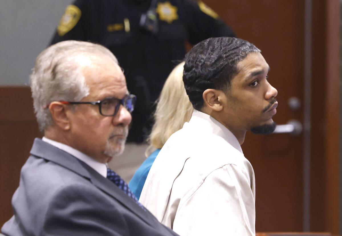 Isaac George, center, who pleaded guilty to the killing of Angelina Erives, 11, in 2018, appear ...