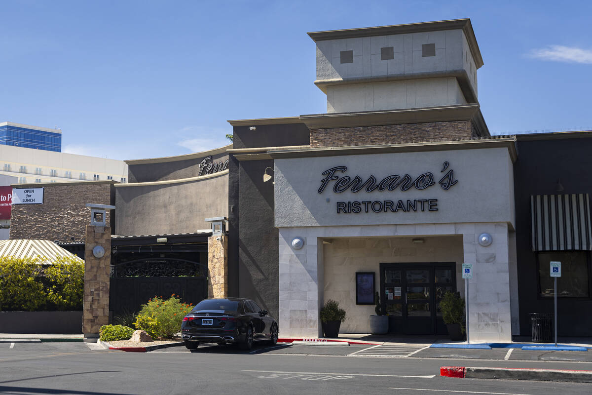 Ferraro’s Ristorante is seen in the Paradise Esplanade retail plaza, at the northeast corner ...