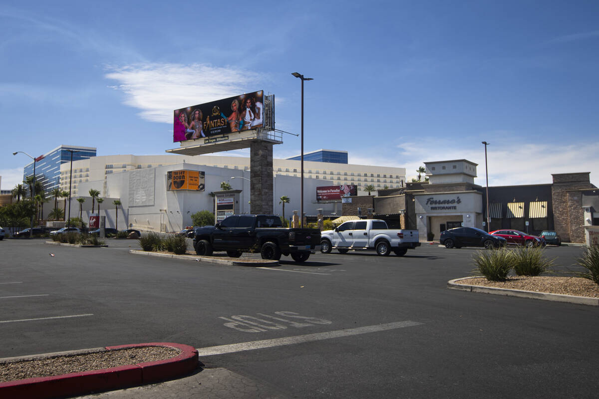 The Paradise Esplanade retail plaza, at the northeast corner of Harmon Avenue and Paradise Road ...