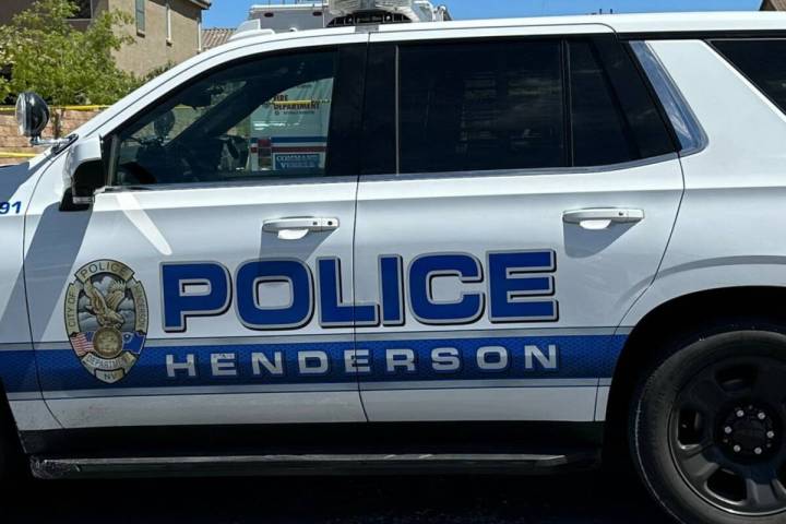 A Henderson police car. (Las Vegas Review-Journal)