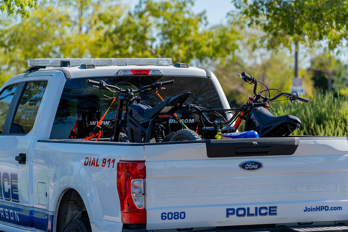 The Henderson Police Department is urging young electric bike and scooter operators and their p ...