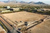 Site work is underway near the southwest corner of Charleston Boulevard and Town Center Drive o ...