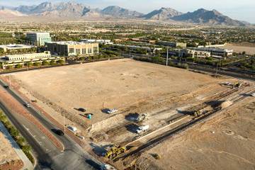 Site work is underway near the southwest corner of Charleston Boulevard and Town Center Drive o ...